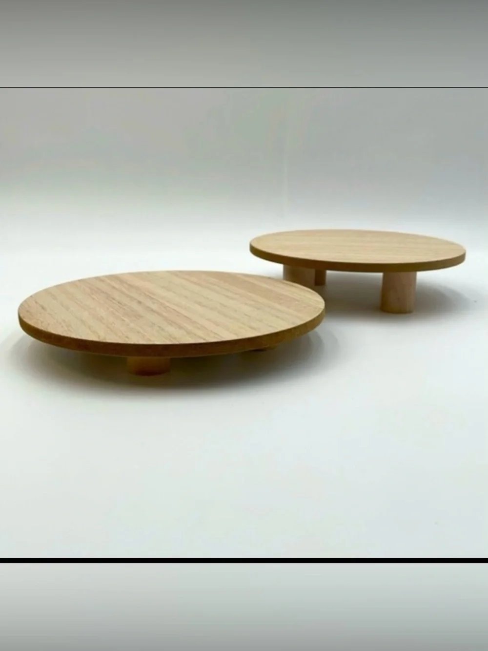 Set of 2 Wood Risers or Displays - NEW - Target Bullseye Great for Decor